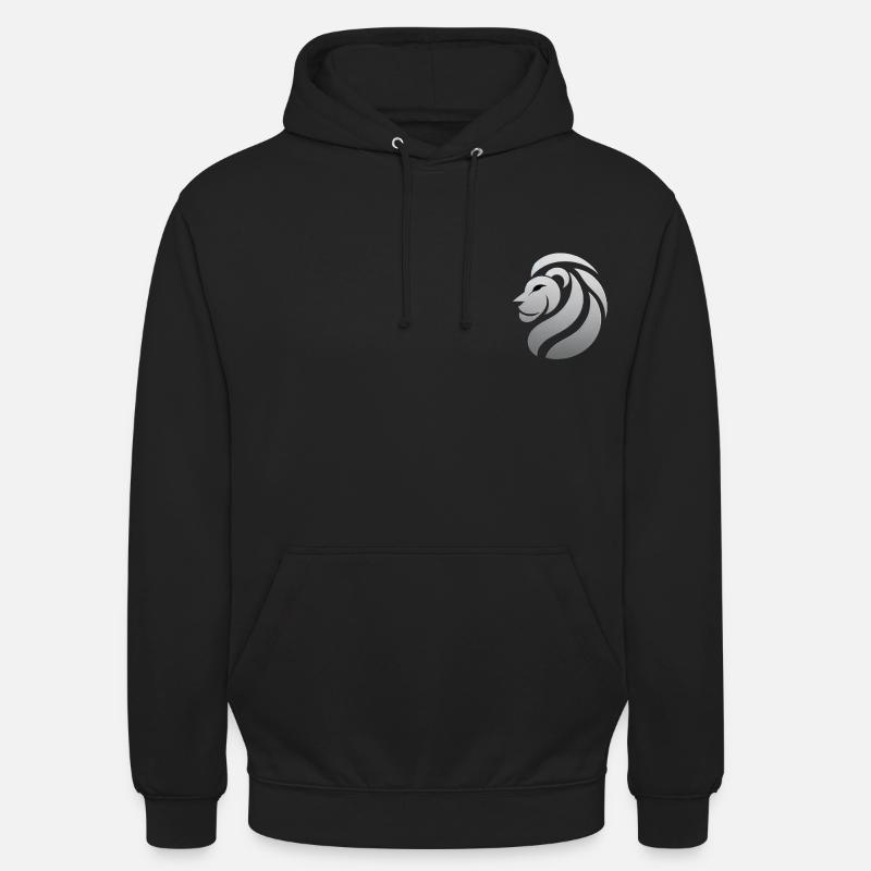 Majesté du Lion - Sweat-shirt à capuche unisexe - noir