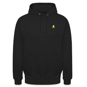 Surfing Avokado - Unisex Hoodie - Schwarz - Vorne - Alina (178cm) & Michal (187cm)