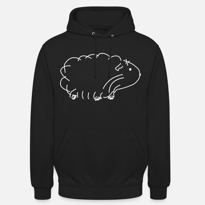 Cochon d'Inde - Sweat-shirt à capuche unisexe - noir