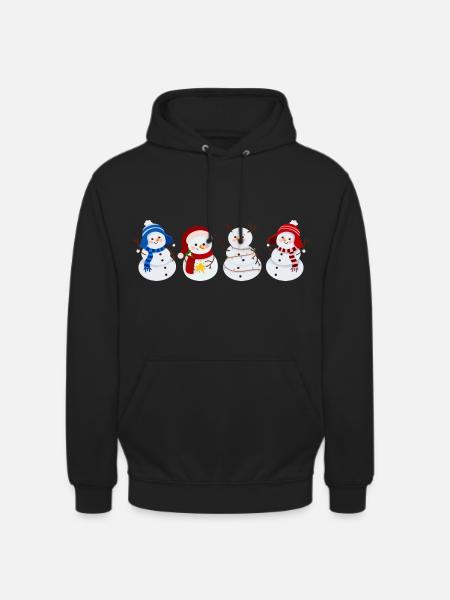 snowman. christmas gift - Unisex Hoodie - black