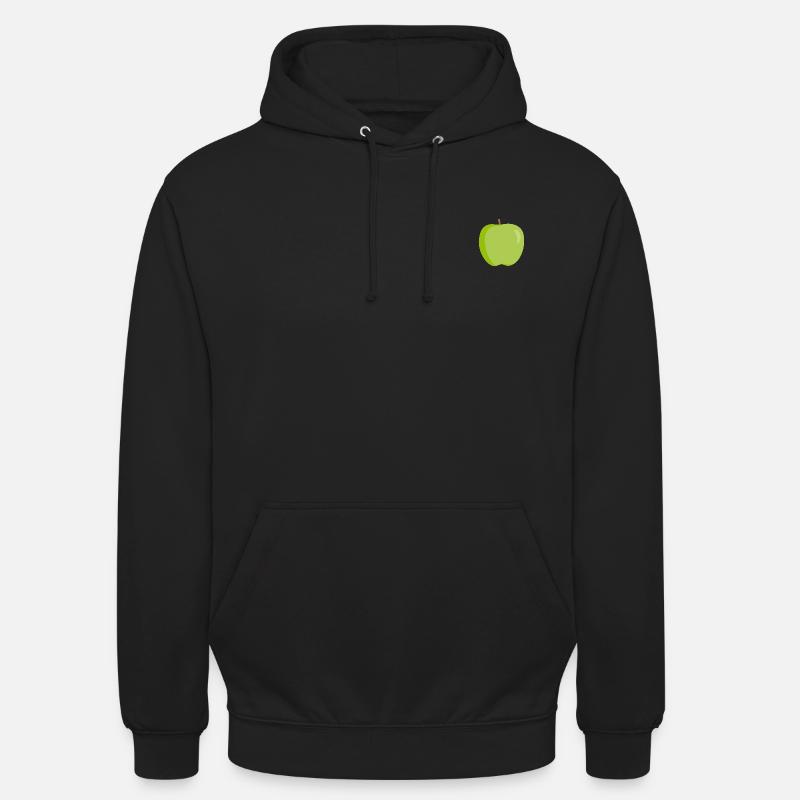 Idée cadeau santé fruit vert pomme - Sweat-shirt à capuche unisexe - noir