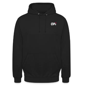Opi - Unisex Hoodie - Schwarz - Vorne - Alina (178cm) & Michal (187cm)