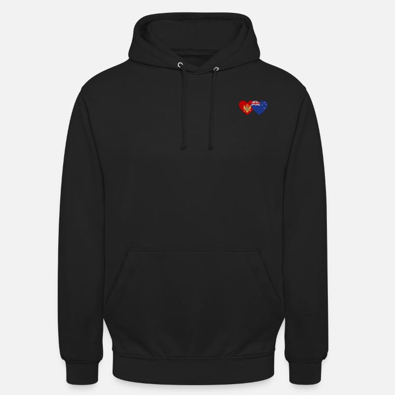 Monténégro Drapeau néo-zélandais - Sweat-shirt à capuche unisexe - noir