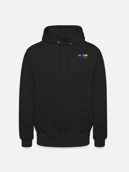 New Zealand Lithuania flag - Unisex Hoodie - black