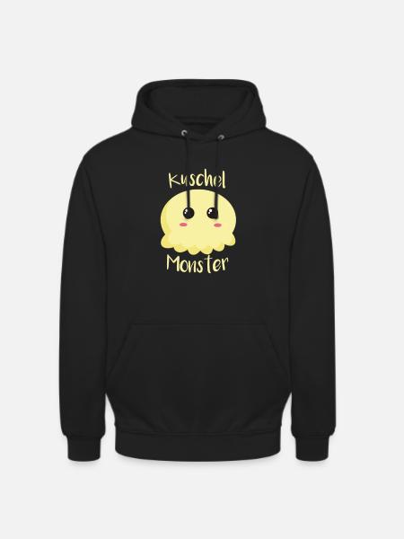 Kuschel Monster - Unisex Hoodie - Schwarz