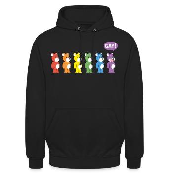 Stolz! - Unisex Hoodie - Schwarz - Vorne - Alina (178cm) & Michal (187cm)