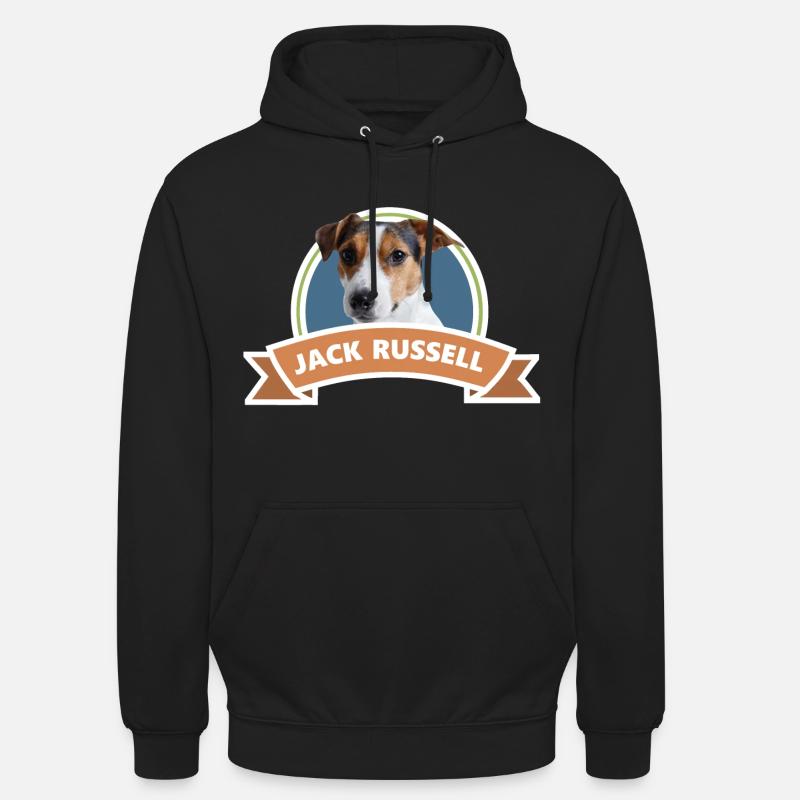 Jack Russel, Hund, Geschenkidee - Unisex Hoodie - Schwarz