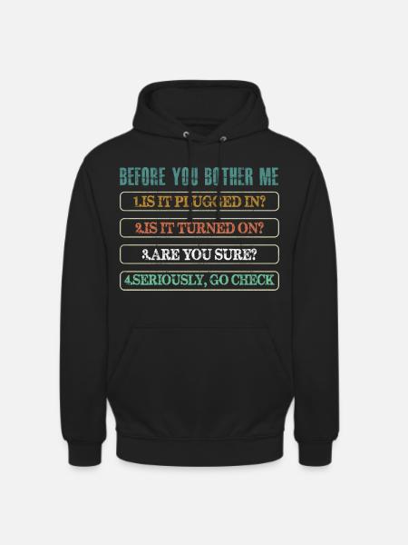 Technischer Support für Informationstechnologie - Unisex Hoodie - Schwarz