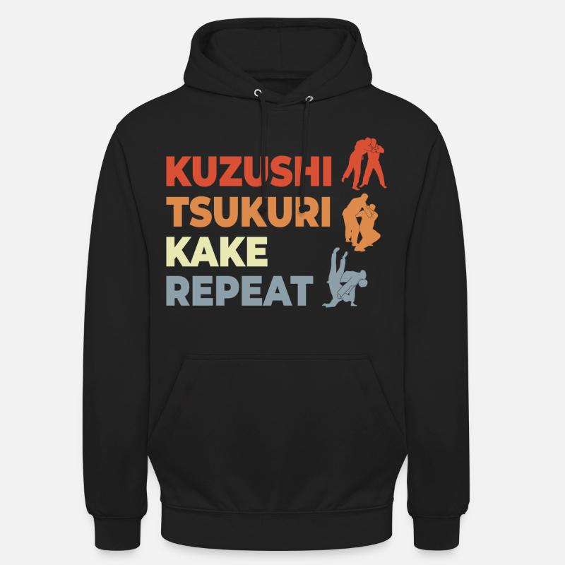 Judo Techniques - Sweat-shirt à capuche unisexe - noir