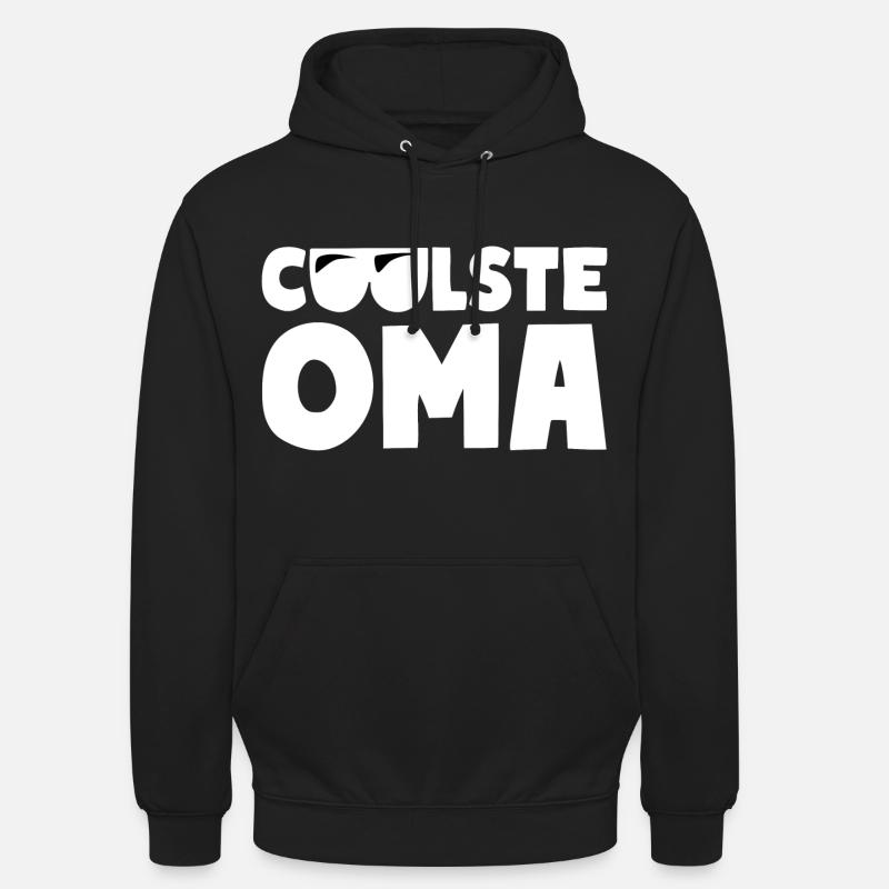 GRAND-MÈRE LA PLUS COOL - Sweat-shirt à capuche unisexe - noir