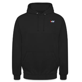 Vereinigte Arabische Emirate Schottland Flagge - Unisex Hoodie - Schwarz - Vorne - Alina (178cm) & Michal (187cm)