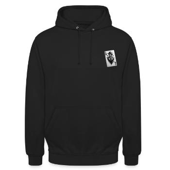 Joker - Unisex Hoodie - Schwarz - Vorne - Alina (178cm) & Michal (187cm)