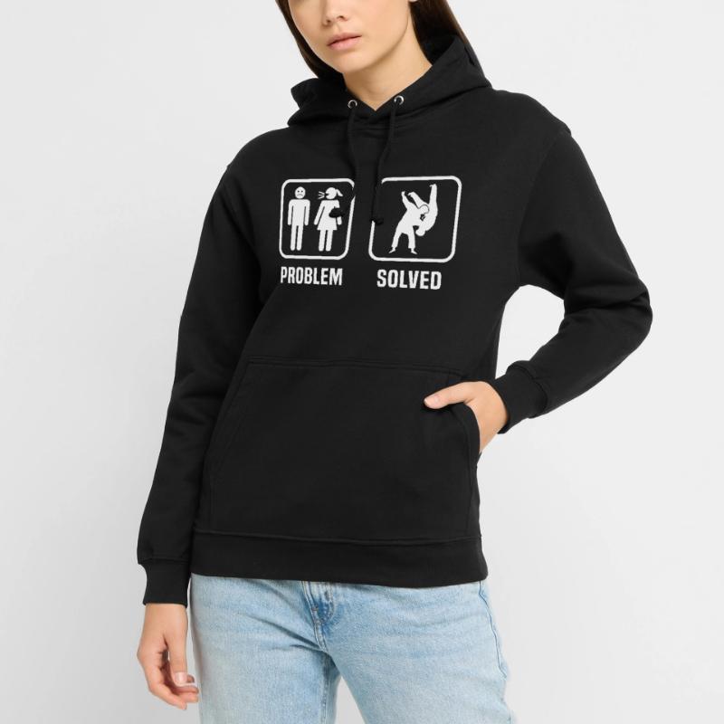 Problem Solved Judo Sweat-shirt à capuche unisexe
