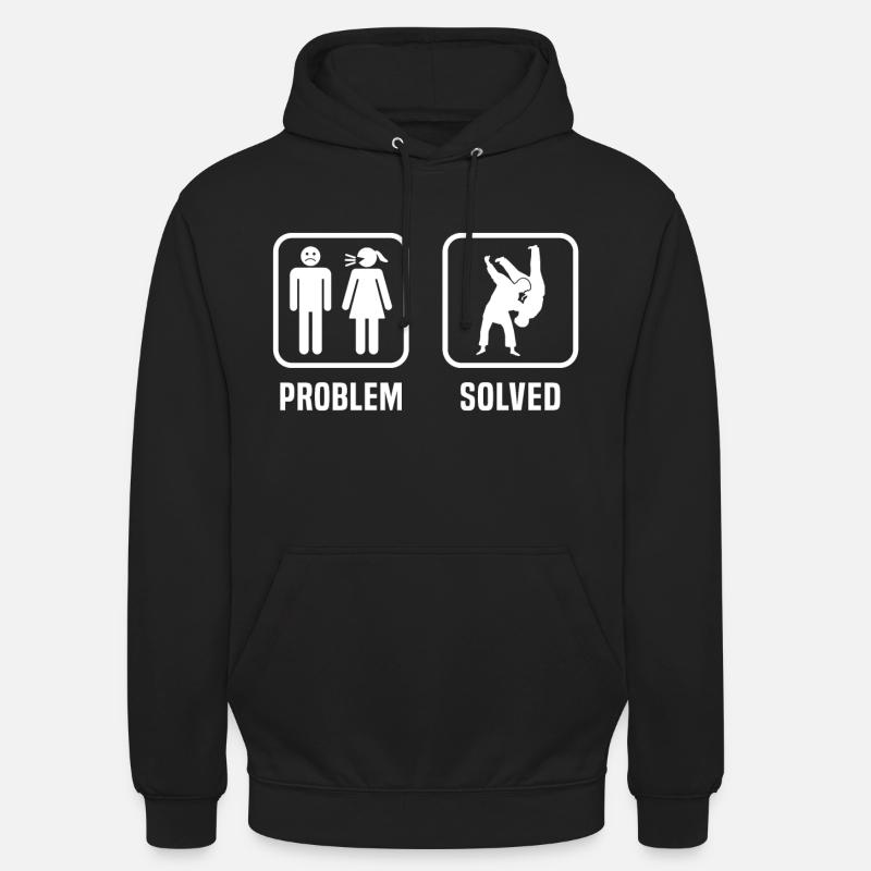 Problem Solved Judo - Sweat-shirt à capuche unisexe - noir