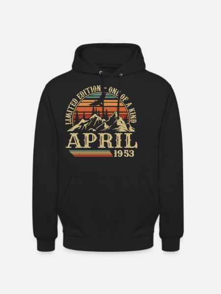 Best Birthday Gift April 1953 - Unisex Hoodie - black
