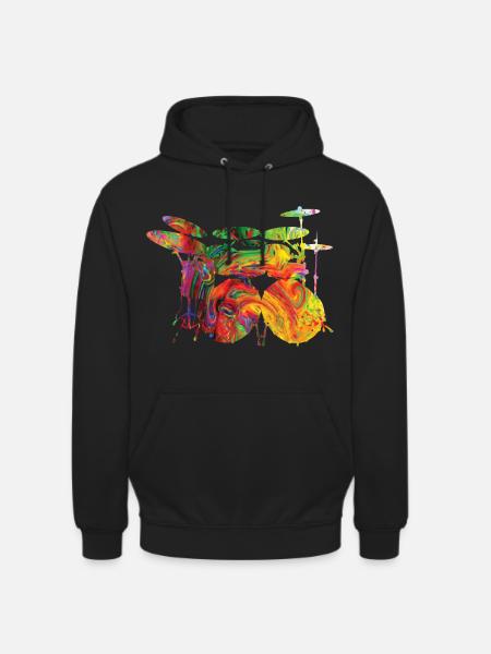 Drums - Unisex Hoodie - black