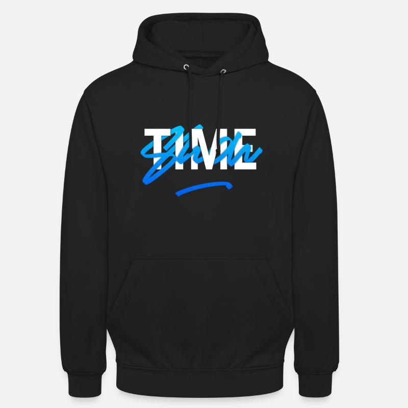 It's Show Time Bleu Graffiti Basketball - Sweat-shirt à capuche unisexe - noir
