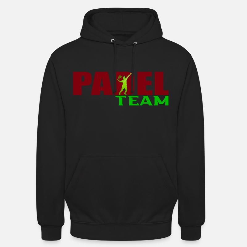L’équipe de padel - Sweat-shirt à capuche unisexe - noir