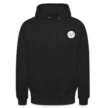 Ho Ho Ho - Sweat-shirt à capuche unisexe - noir - Devant - Alina (178cm) & Michal (187cm)