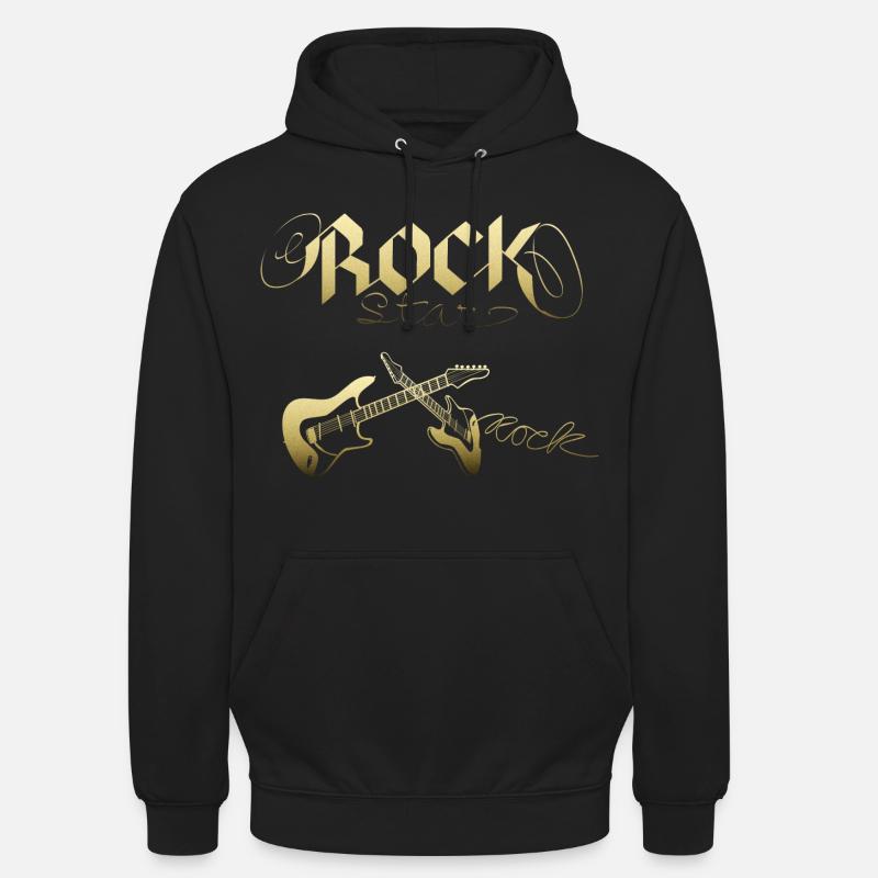 Rock star - Sweat-shirt à capuche unisexe - noir