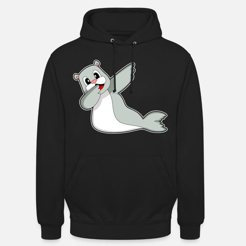 Danse hip-hop Seal - Sweat-shirt à capuche unisexe - noir