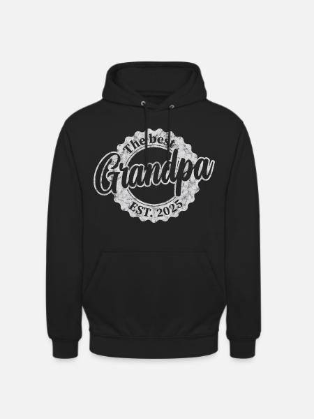 Le meilleur papy depuis 2025 - Sweat-shirt à capuche unisexe - noir
