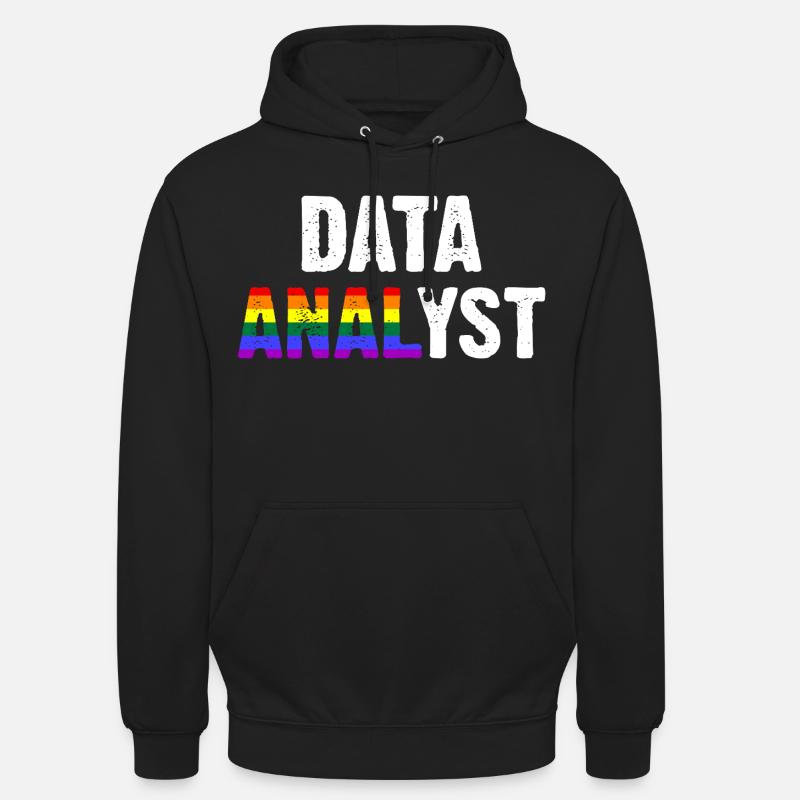 Analyste de données - Sweat-shirt à capuche unisexe - noir