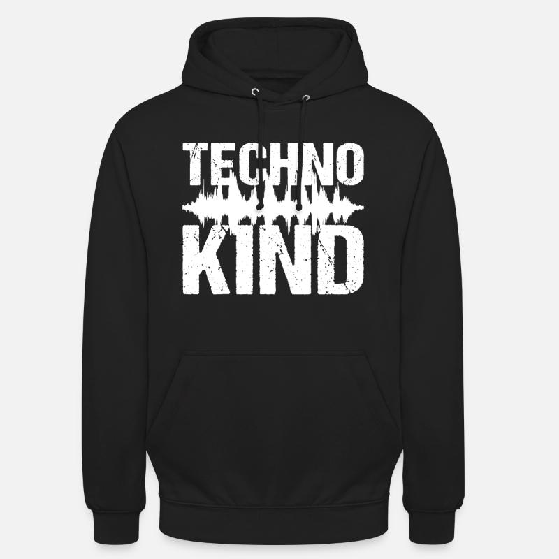 Techno Enfant Techno Musique - Sweat-shirt à capuche unisexe - noir