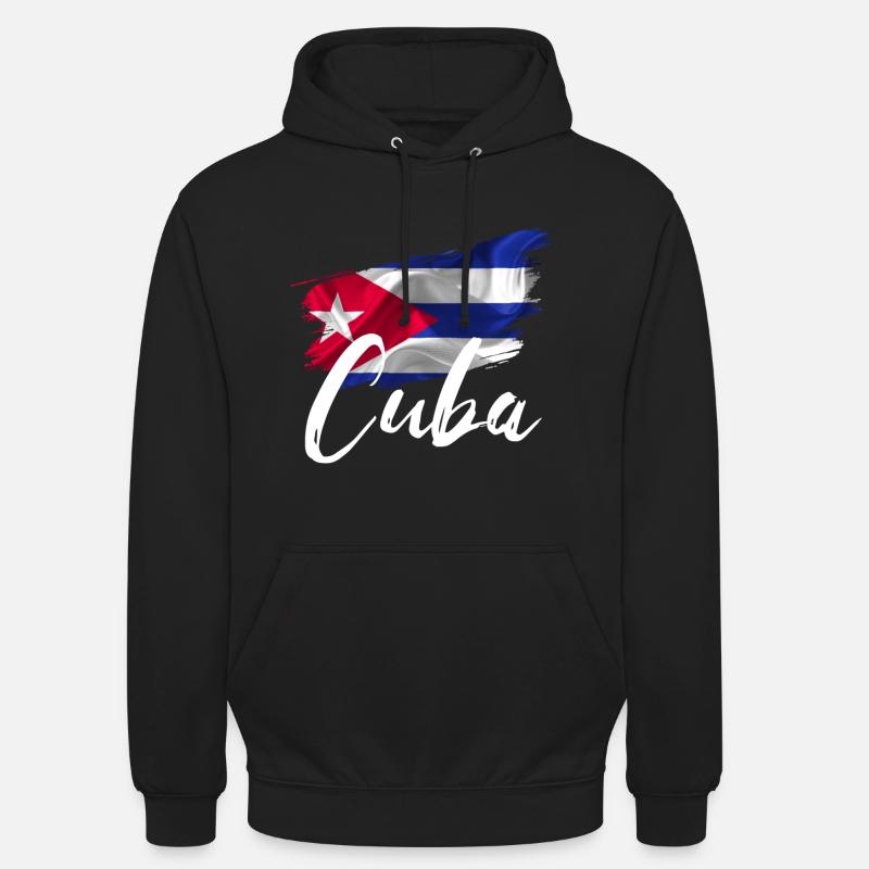 Cuba Pavillon Cubain - Sweat-shirt à capuche unisexe - noir