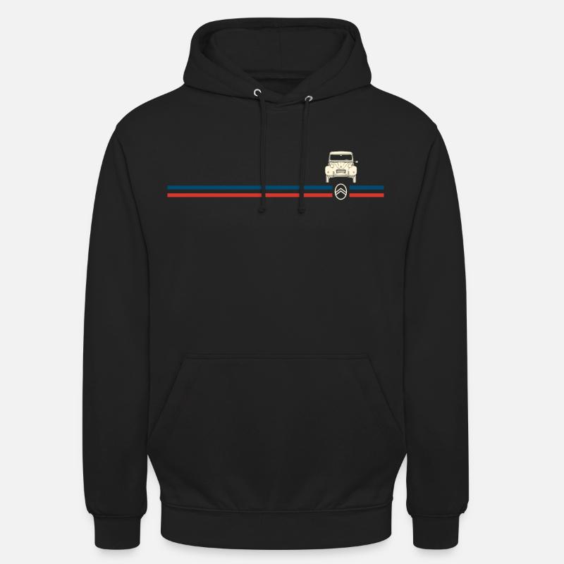 Logotipo de Citroën Stripe 2CV Duck - Sudadera con capucha unisex - negro
