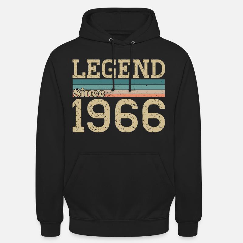 Legende seit 1966 Jubiläum 1966 - Unisex Hoodie - Schwarz