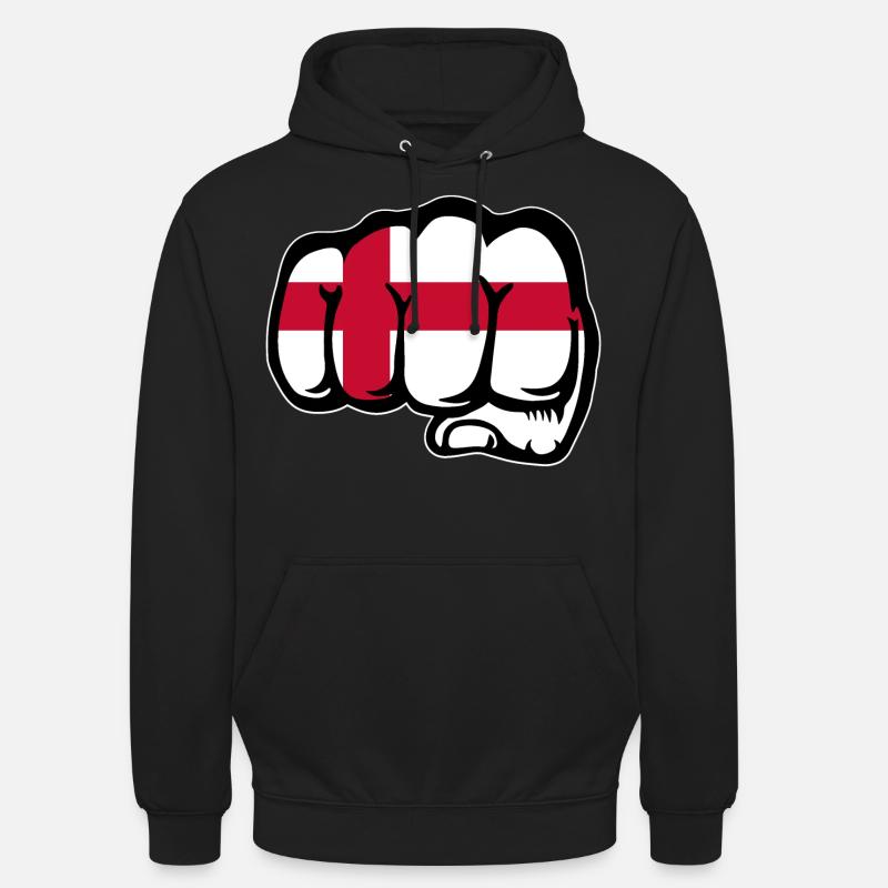 England Flagge Faust - Unisex Hoodie - Schwarz