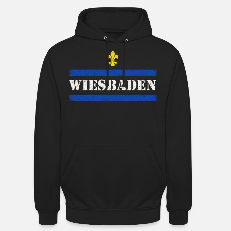 Wiesbaden - Sweat-shirt à capuche unisexe - noir