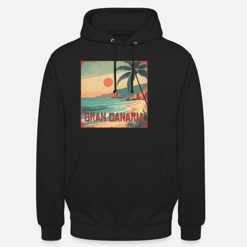 Gran Canaria - Sweat-shirt à capuche unisexe - noir