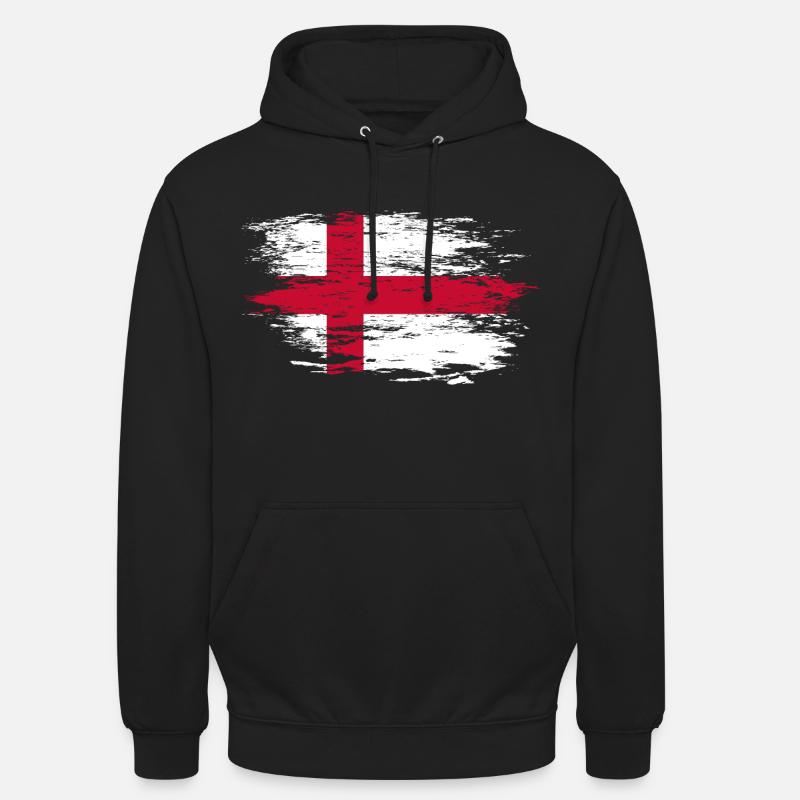 Drapeau anglais utilisé - Sweat-shirt à capuche unisexe - noir