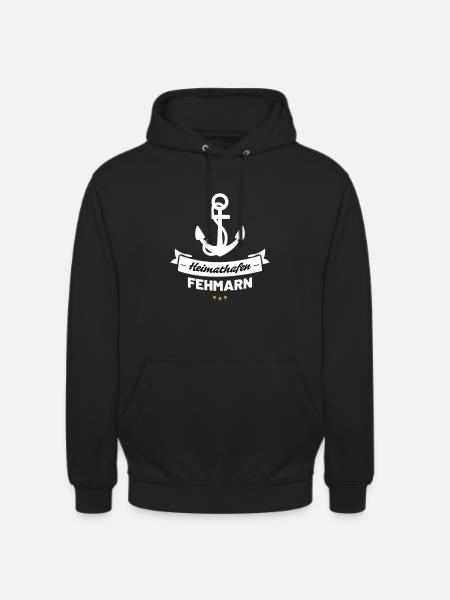 Heimathafen Fehmarn - Unisex Hoodie - Schwarz