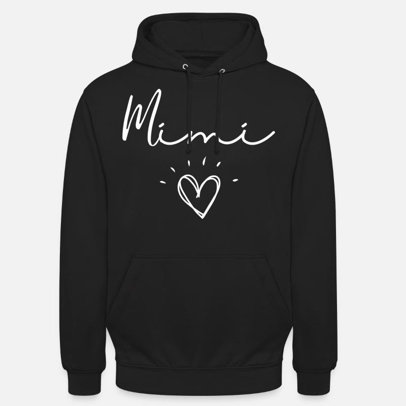 Mimi. mimi cadeau - Sweat-shirt à capuche unisexe - noir