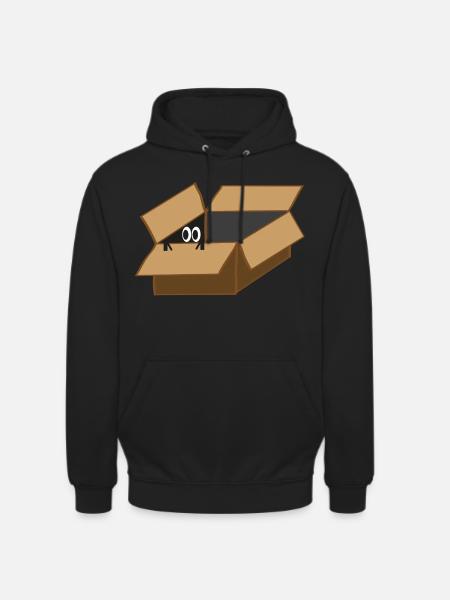 Agent Eye im Karton - Unisex Hoodie - Schwarz
