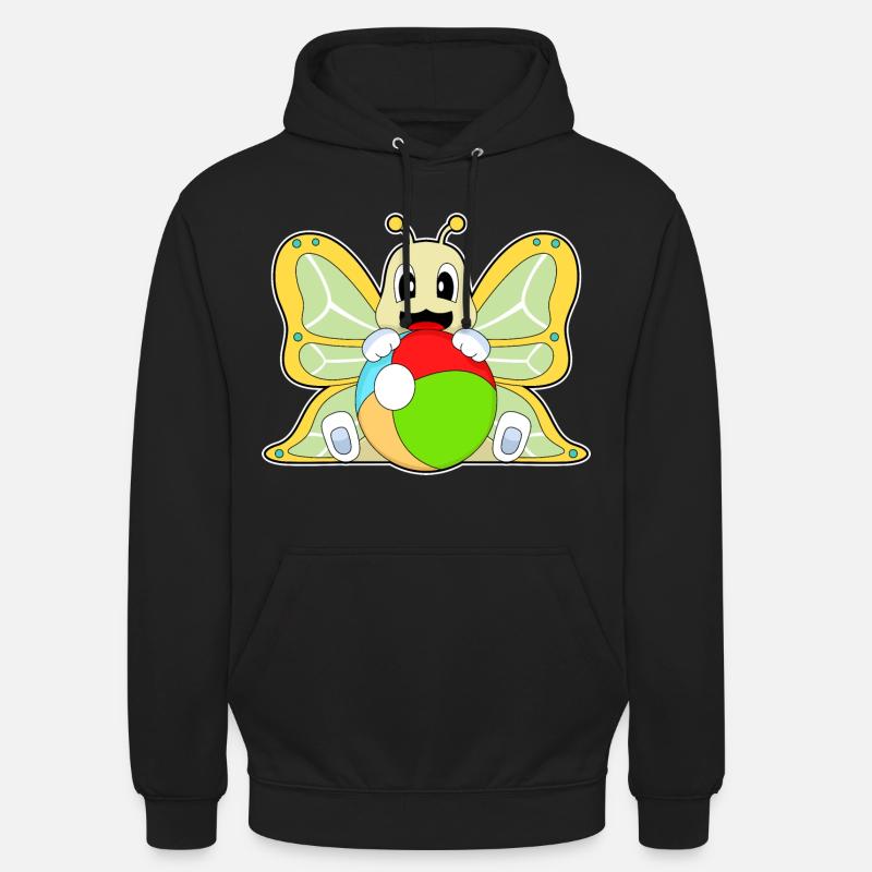 Water-polo papillon - Sweat-shirt à capuche unisexe - noir