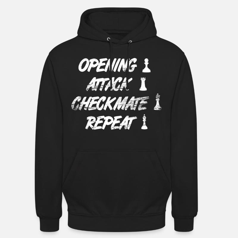 Chess Techniques - Unisex Hoodie - black