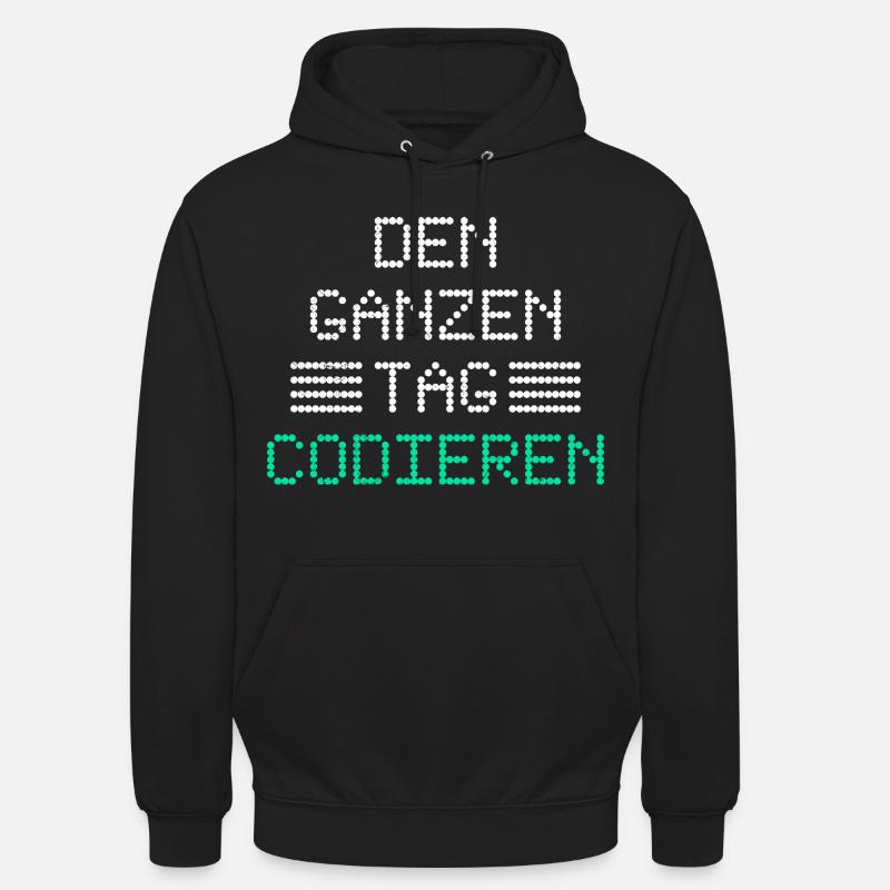 Nerd Computer CODING ALL DAY FUNNY Unisex Hoodie