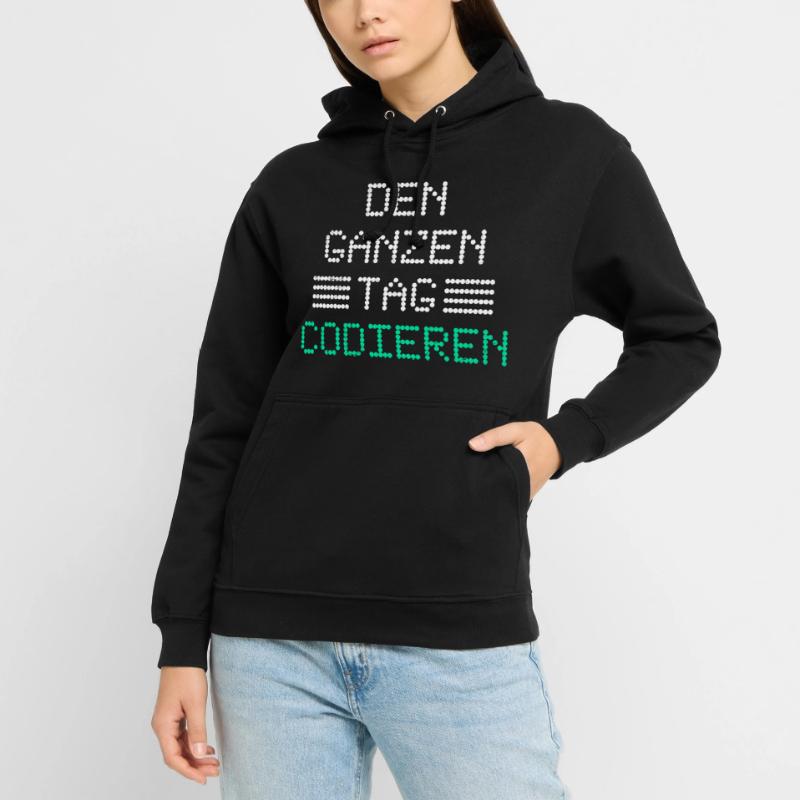 Nerd Computer CODING ALL DAY FUNNY Unisex Hoodie