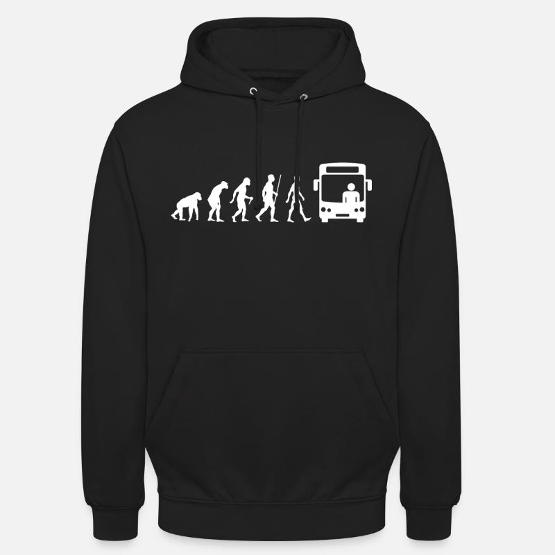 Busfahrer Evolution - Unisex Hoodie - Schwarz