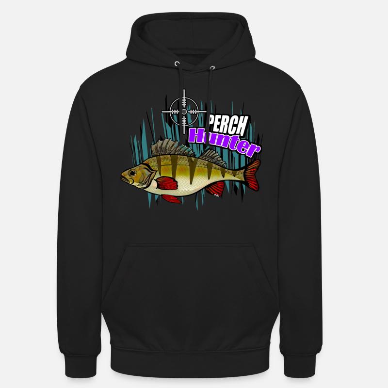 Chasseur de perches - Sweat-shirt à capuche unisexe - noir