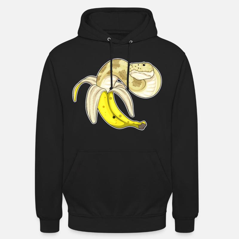 Snake Banane - Sweat-shirt à capuche unisexe - noir