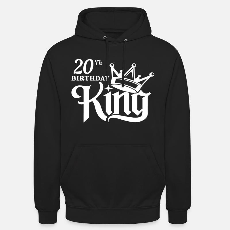 Roi du 20e anniversaire - Sweat-shirt à capuche unisexe - noir