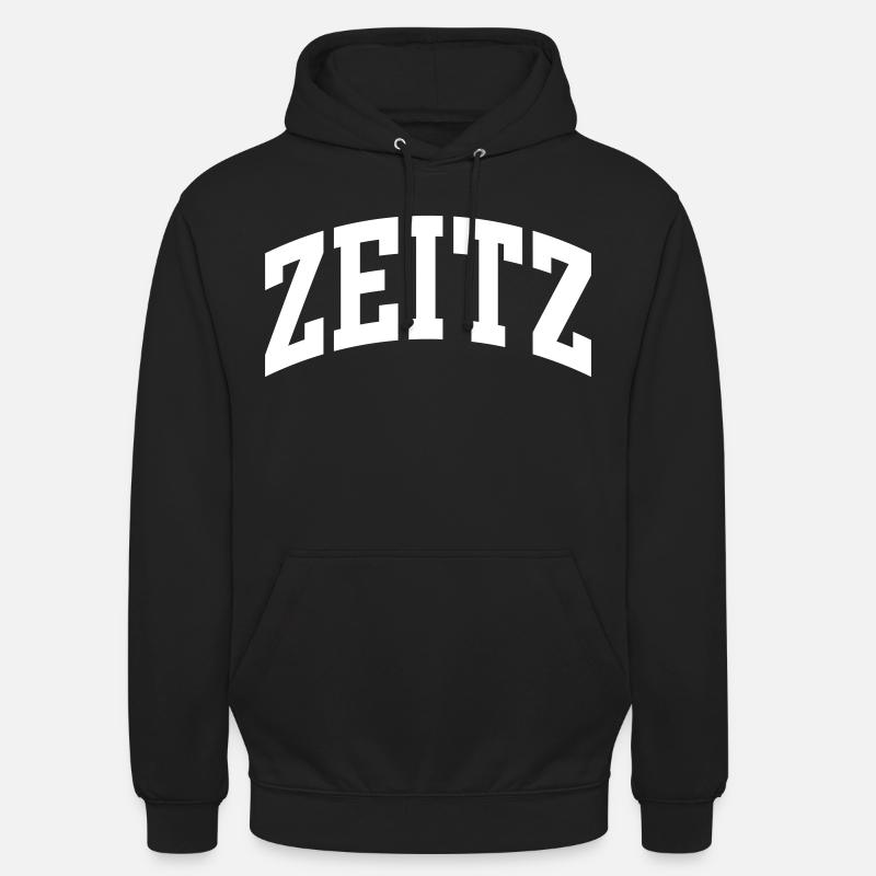 Zeitz - Sweat-shirt à capuche unisexe - noir