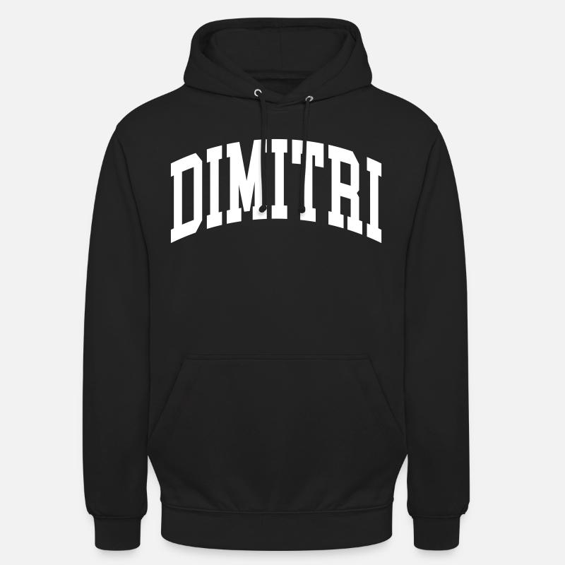 Dimitri - Sweat-shirt à capuche unisexe - noir