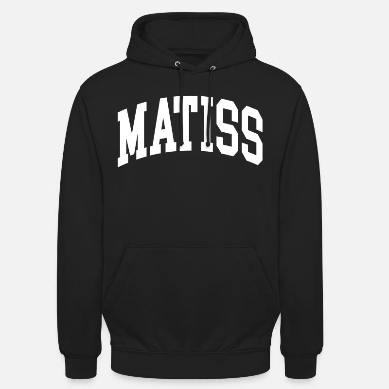 Matiss - Sweat-shirt à capuche unisexe - noir