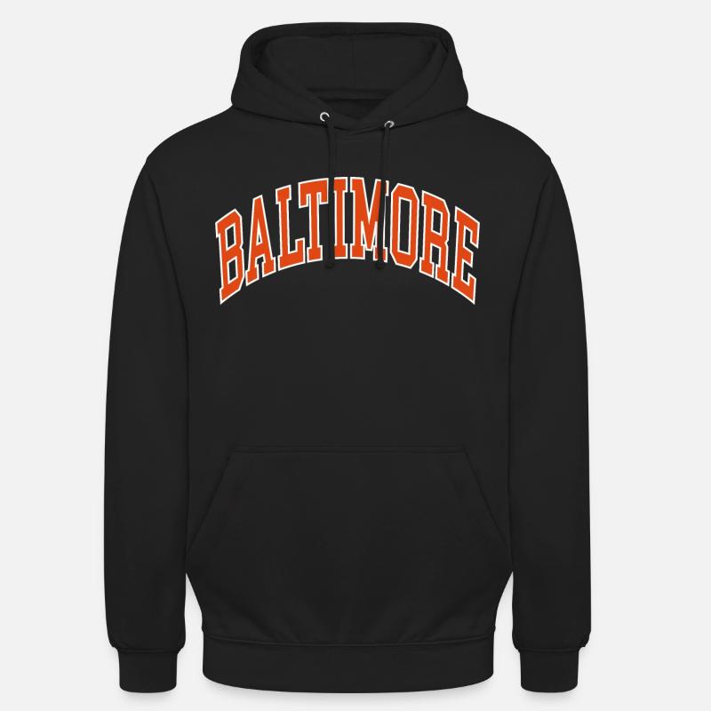 Baltimore - Sweat-shirt à capuche unisexe - noir